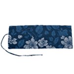 Pattern Flower Nature Roll Up Canvas Pencil Holder (S)