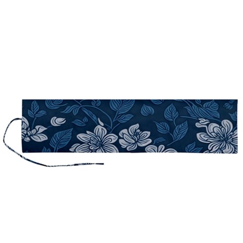 Pattern Flower Nature Roll Up Canvas Pencil Holder (L) from ArtsNow.com