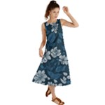 Pattern Flower Nature Summer Maxi Dress
