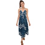 Pattern Flower Nature Halter Tie Back Dress 
