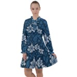 Pattern Flower Nature All Frills Chiffon Dress