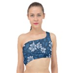 Pattern Flower Nature Spliced Up Bikini Top 