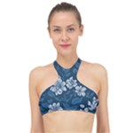 Pattern Flower Nature High Neck Bikini Top