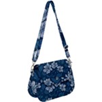 Pattern Flower Nature Saddle Handbag
