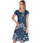 Pattern Flower Nature Classic Short Sleeve Dress