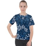 Pattern Flower Nature Women s Sport Raglan T-Shirt