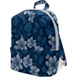Pattern Flower Nature Zip Up Backpack