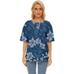 Pattern Flower Nature Oversized Basic T-Shirt