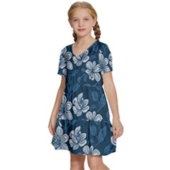Kids  Short Sleeve Tiered Mini Dress 