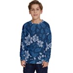 Pattern Flower Nature Kids  Crewneck Sweatshirt