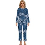 Pattern Flower Nature Womens  Long Sleeve Lightweight Pajamas Set