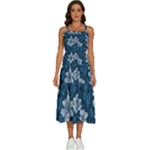 Pattern Flower Nature Sleeveless Shoulder Straps Boho Dress