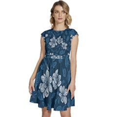 Cap Sleeve High Waist Dress 
