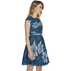 Cap Sleeve High Waist Dress 