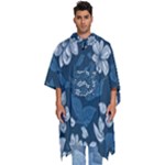Pattern Flower Nature Men s Hooded Rain Ponchos