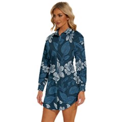 Womens Long Sleeve Shirt Dress 