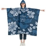 Pattern Flower Nature Women s Hooded Rain Ponchos