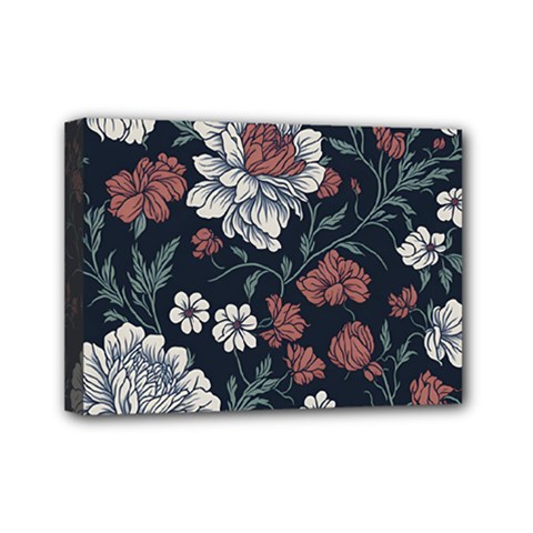 Flower Pattern Mini Canvas 7  x 5  (Stretched) from ArtsNow.com