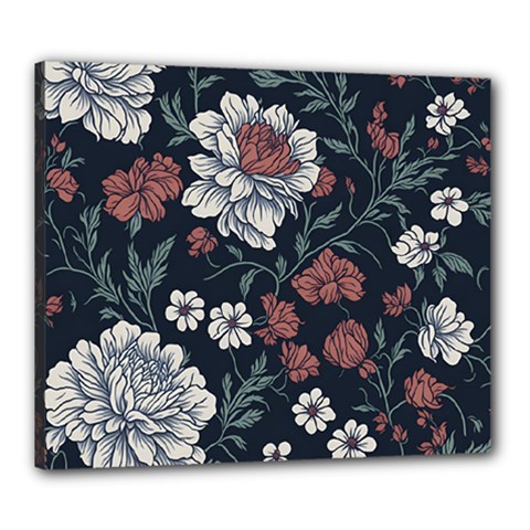 Flower Pattern Canvas 24  x 20  (Stretched) from ArtsNow.com