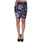 Flower Pattern Bodycon Skirt