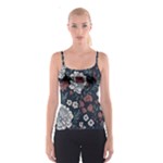 Flower Pattern Spaghetti Strap Top