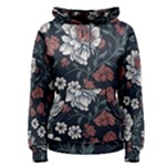 Flower Pattern Women s Pullover Hoodie