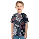 Flower Pattern Kids  Sport Mesh T-Shirt