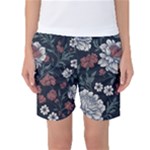 Flower Pattern Women s Basketball Shorts