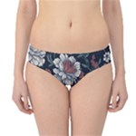 Flower Pattern Hipster Bikini Bottoms