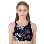 Flower Pattern Tank Bikini Top