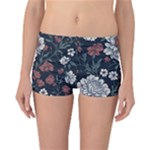 Flower Pattern Reversible Boyleg Bikini Bottoms