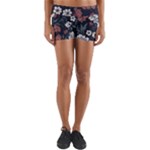 Flower Pattern Yoga Shorts