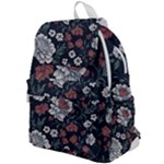 Flower Pattern Top Flap Backpack