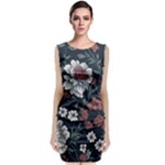 Flower Pattern Classic Sleeveless Midi Dress