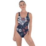 Flower Pattern Bring Sexy Back Swimsuit
