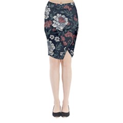 Flower Pattern Midi Wrap Pencil Skirt from ArtsNow.com