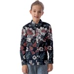 Flower Pattern Kids  Long Sleeve Shirt