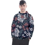 Flower Pattern Men s Pullover Hoodie