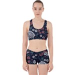 Flower Pattern Work It Out Gym Set