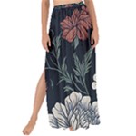 Flower Pattern Maxi Chiffon Tie-Up Sarong