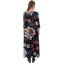 Button Up Boho Maxi Dress 