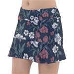 Flower Pattern Classic Tennis Skirt