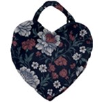 Flower Pattern Giant Heart Shaped Tote