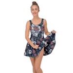 Flower Pattern Inside Out Casual Dress