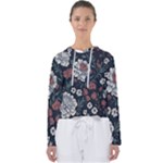 Flower Pattern Women s Slouchy Sweat
