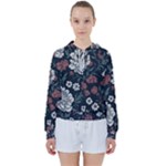 Flower Pattern Women s Tie Up Sweat