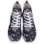 Flower Pattern Men s Lightweight High Top Sneakers