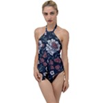 Flower Pattern Go with the Flow One Piece Swimsuit
