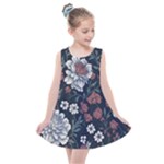 Flower Pattern Kids  Summer Dress
