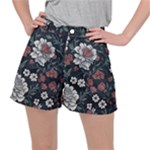 Flower Pattern Women s Ripstop Shorts